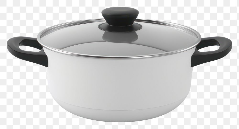 PNG 3d render of pot cooking pot appliance cookware.