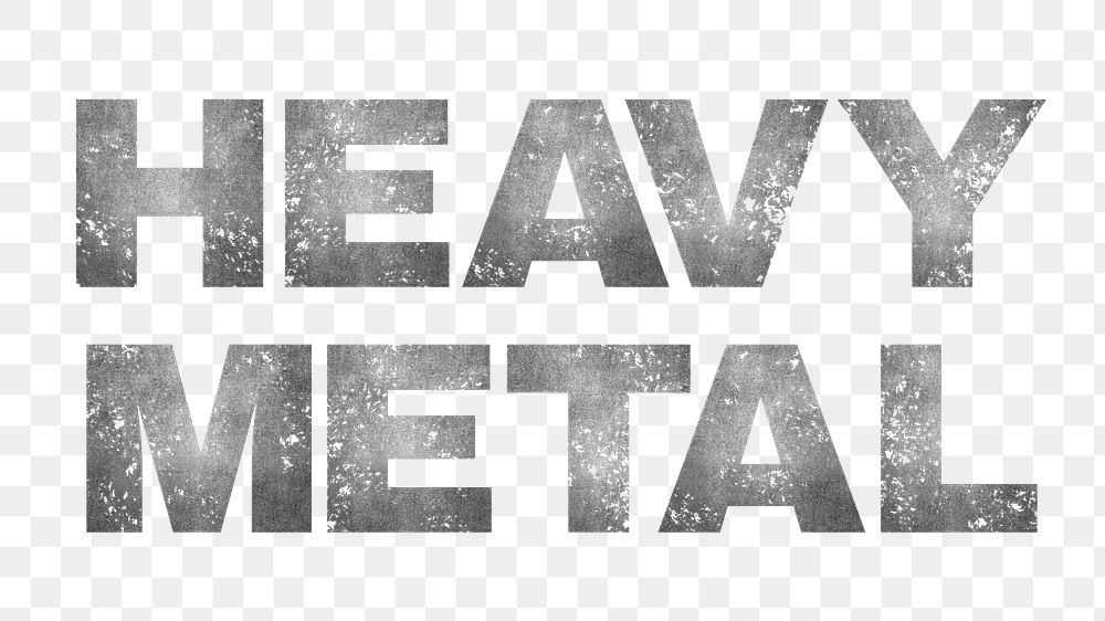 Heavy metal word png grunge | Free PNG - rawpixel