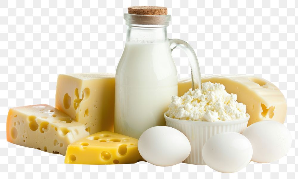 PNG Fresh dairy products assortment