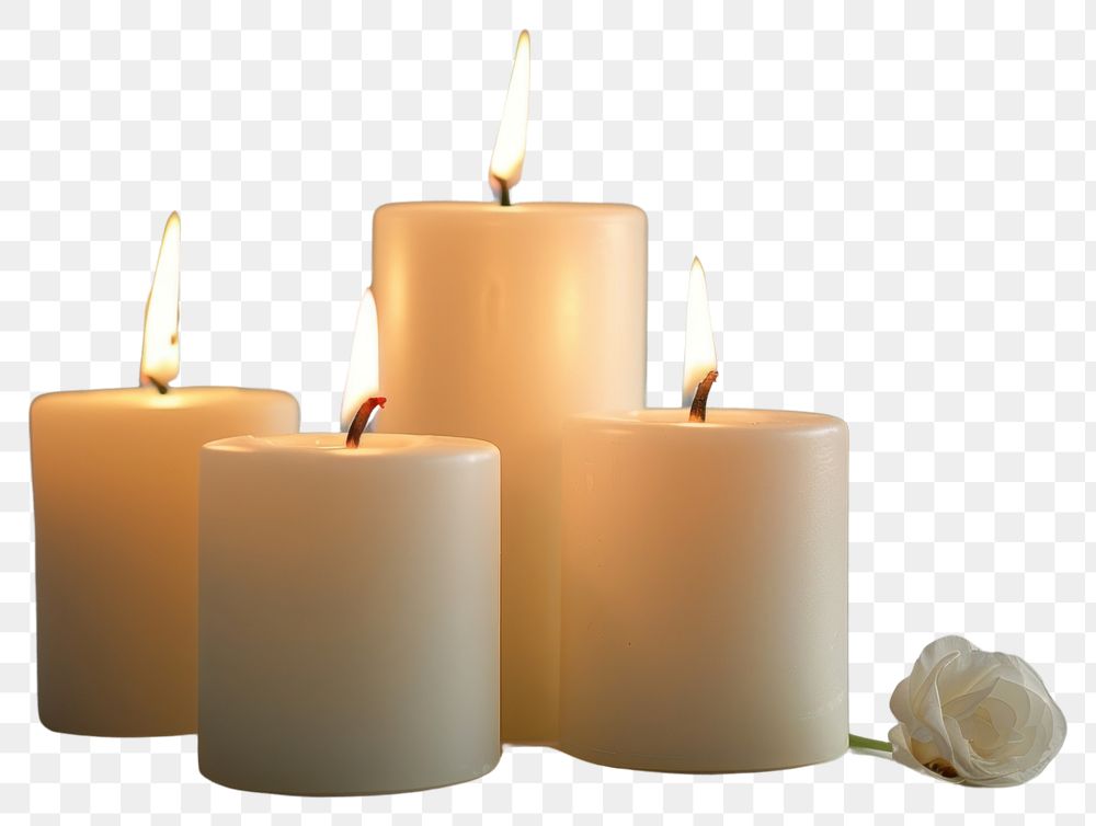 PNG Elegant candles creating serene ambiance