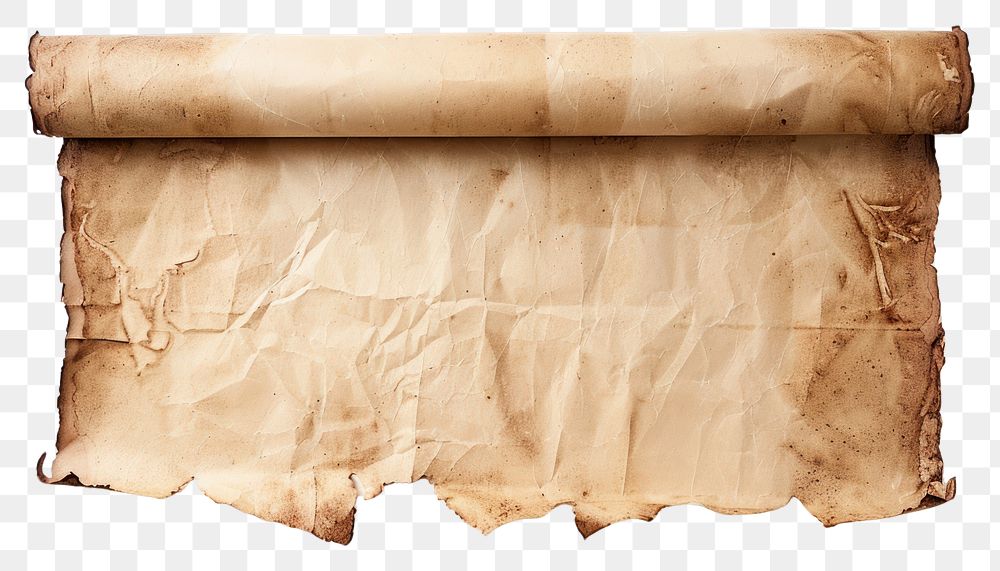 PNG Vintage scroll parchment paper