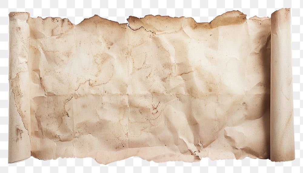 PNG Vintage parchment scroll paper