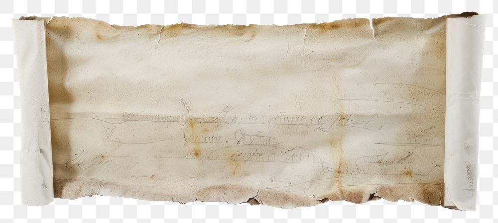 PNG Aged parchment scroll paper