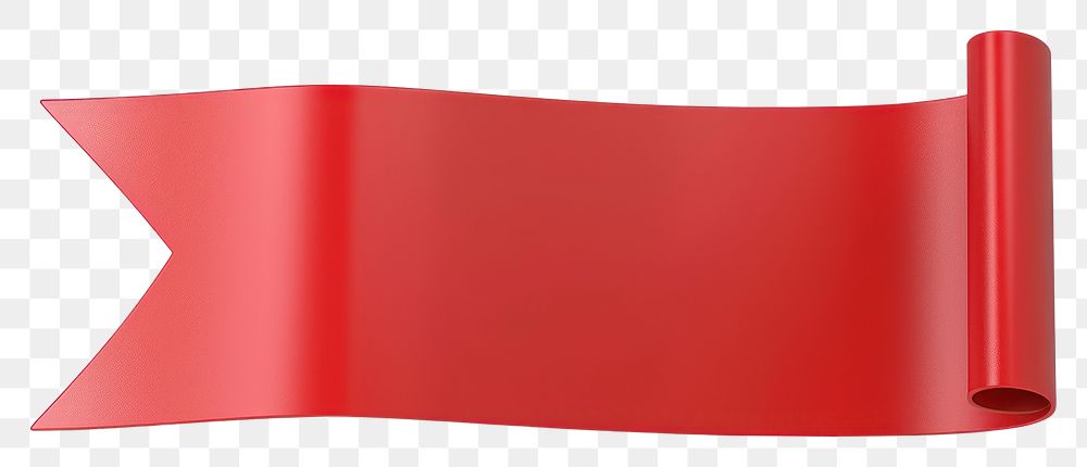 PNG  Red ribbon banner illustration