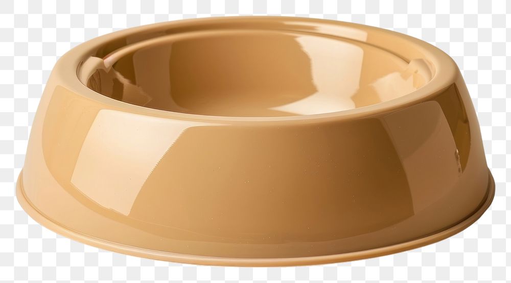 PNG Glossy beige pet bowl