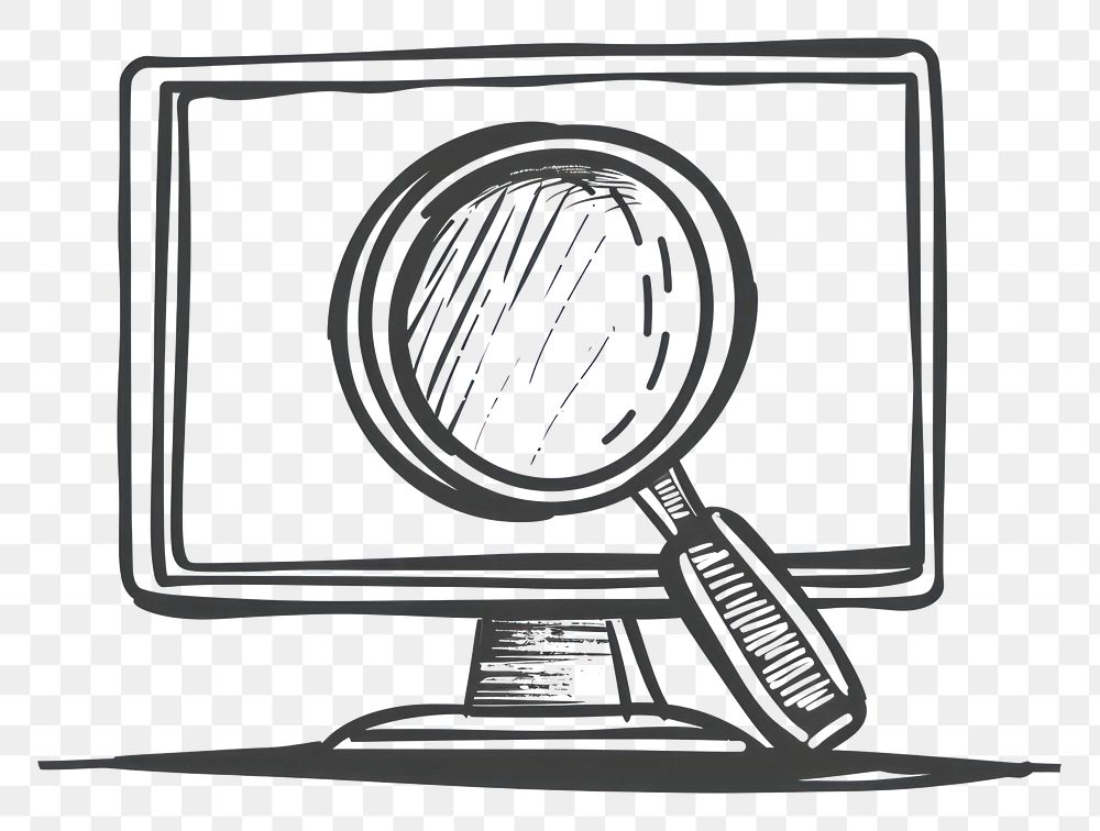 Png magnifying glass computer screen premium png rawpixel