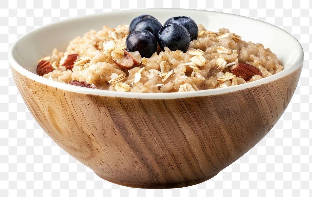 PNG Healthy oatmeal breakfast bowl