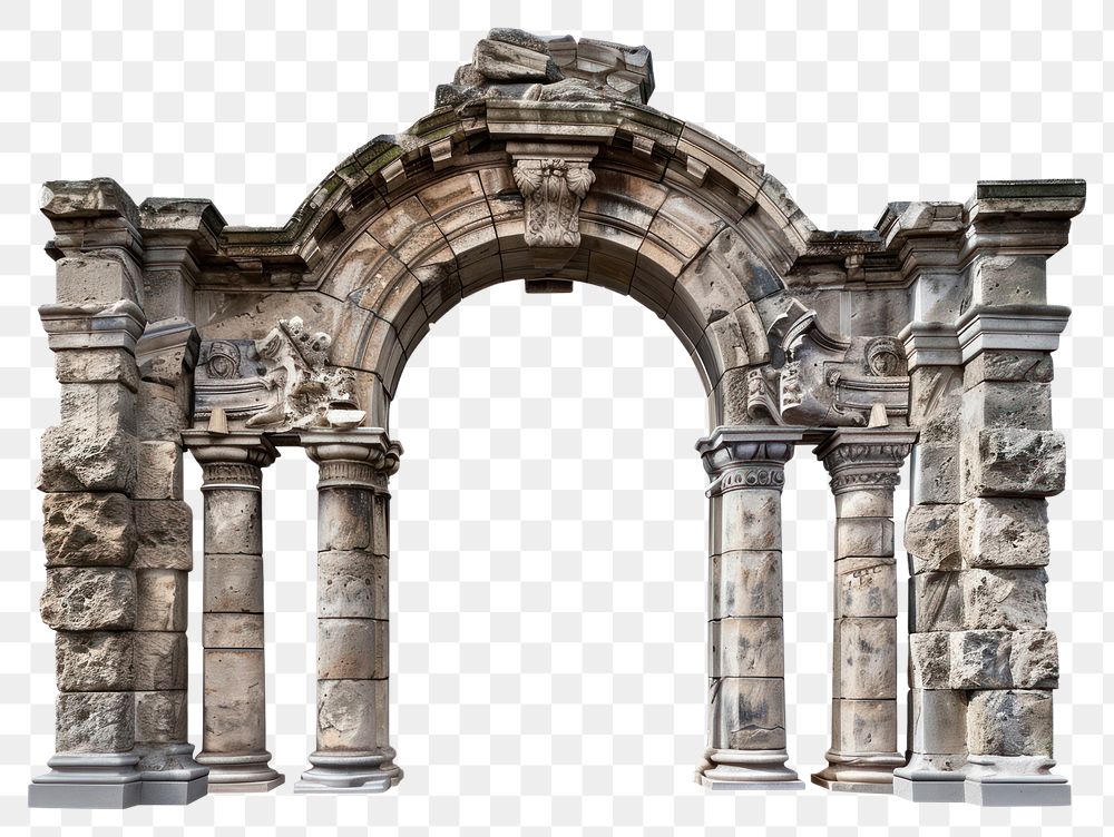 Ancient stone archway ruins