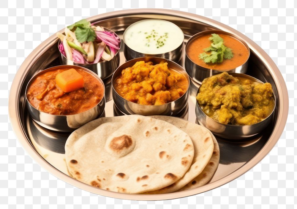 PNG  Authentic Indian Thali meal