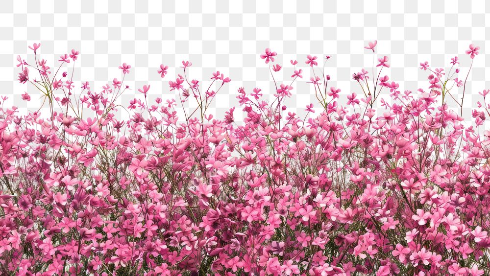 PNG Pink flowers in full bloom