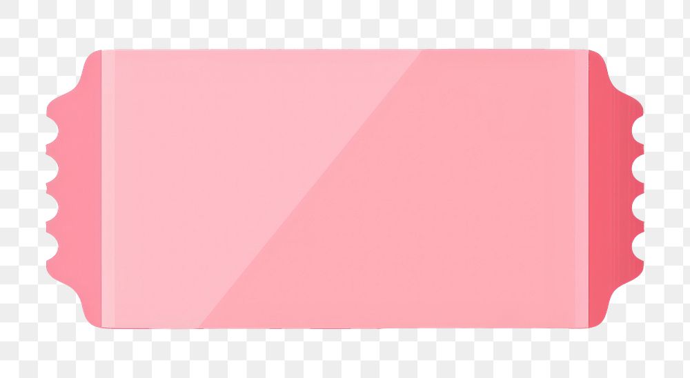 PNG Pink ticket scalloped edges | Free PNG - rawpixel