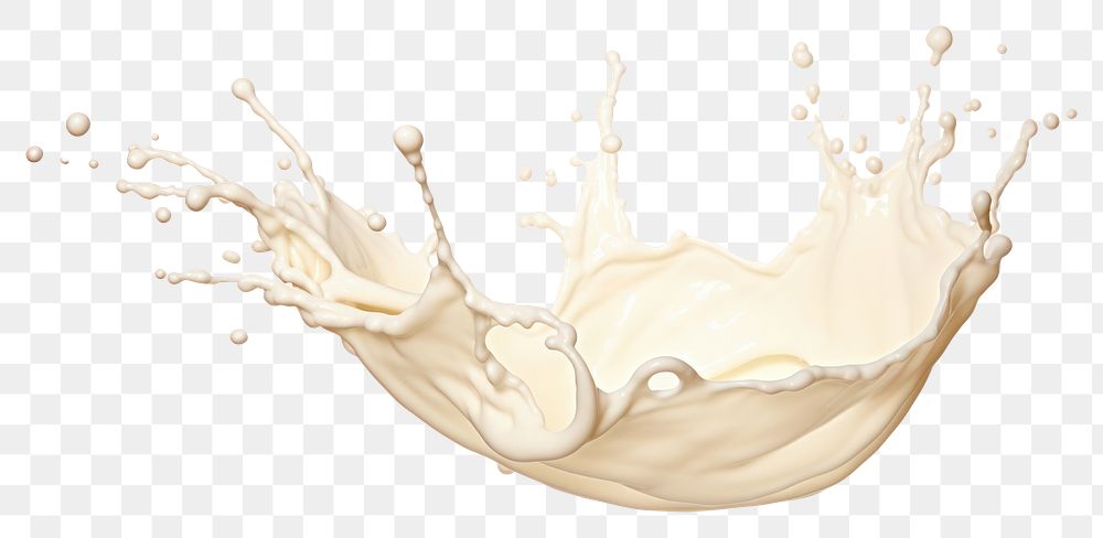 PNG Creamy milk splash illustration