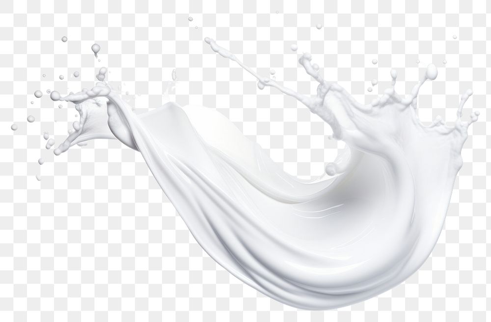 PNG Dynamic milk splash illustration