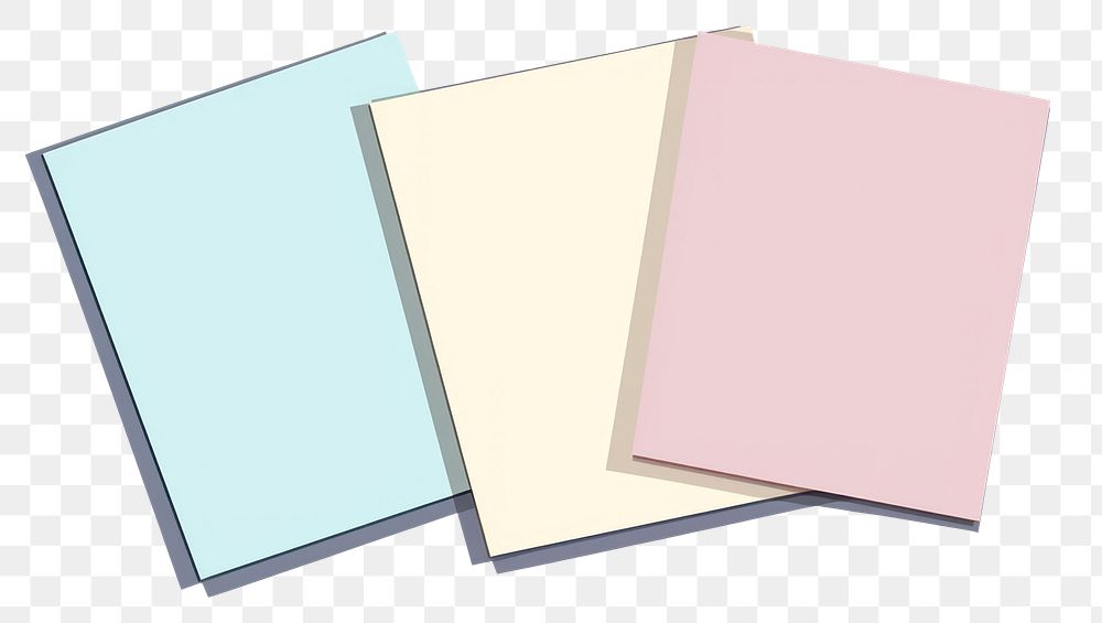 PNG Colorful paper sheets overlapping