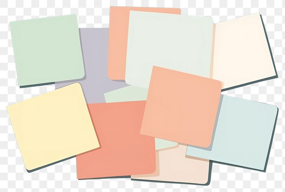 PNG Colorful sticky notes arrangement