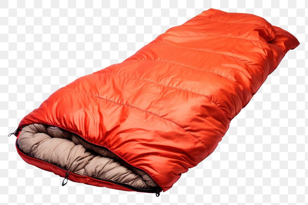 PNG Warm, insulated, red sleeping bag