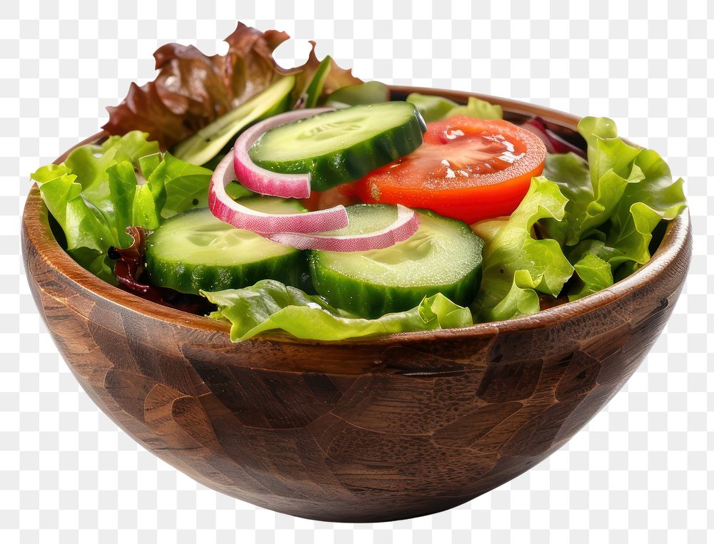 PNG Fresh vegetable salad bowl