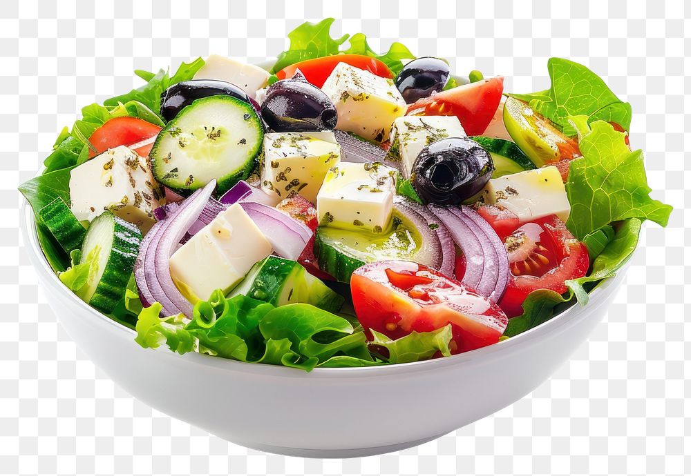 PNG Fresh Greek salad bowl