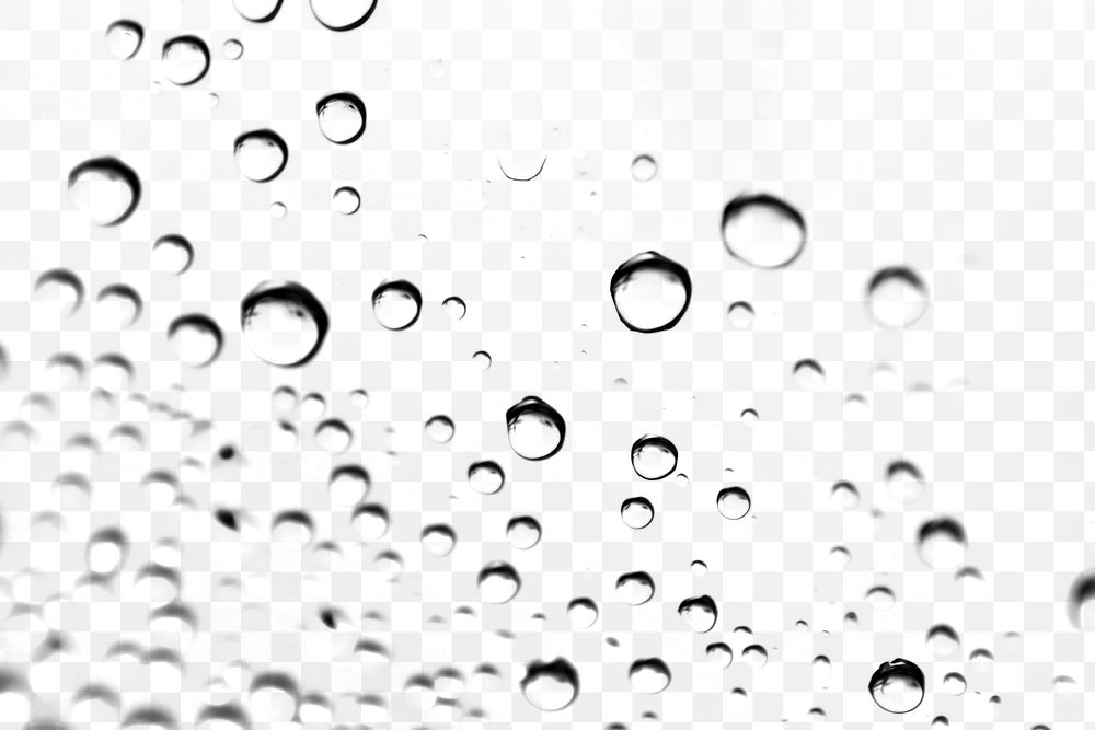 PNG abstract water droplets pattern.