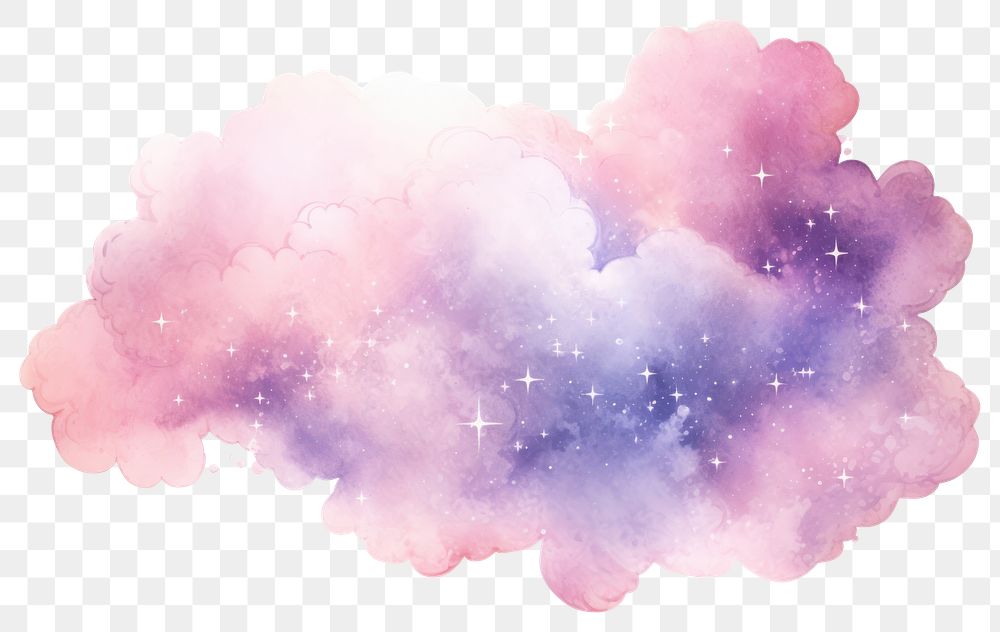 PNG Dreamy pastel galaxy cloud