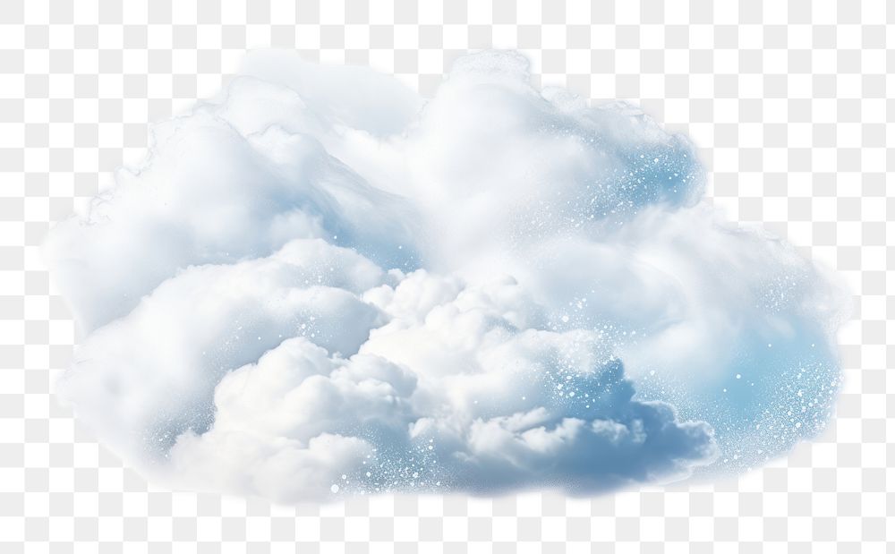 Fluffy white cloud illustration