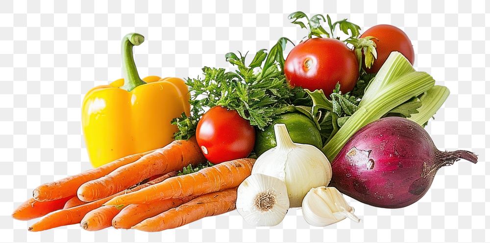 PNG Fresh colorful organic vegetables assortment