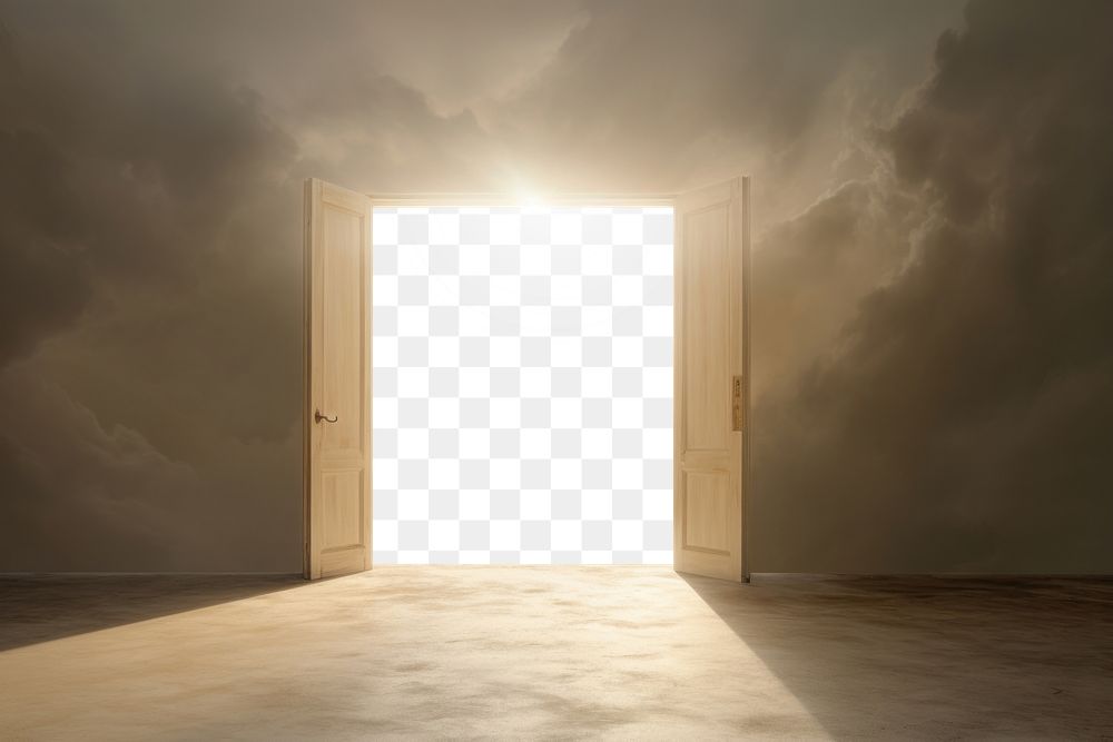 PNG Open door  mockup, transparent design