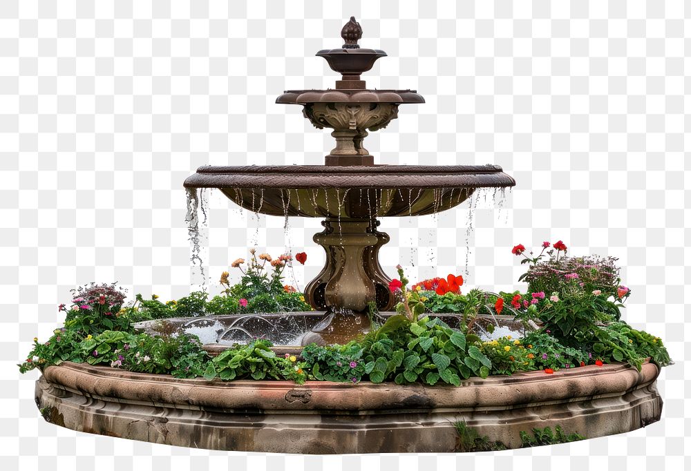 Elegant garden fountain centerpiece