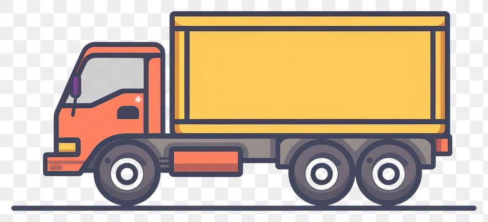 PNG Colorful truck vector illustration