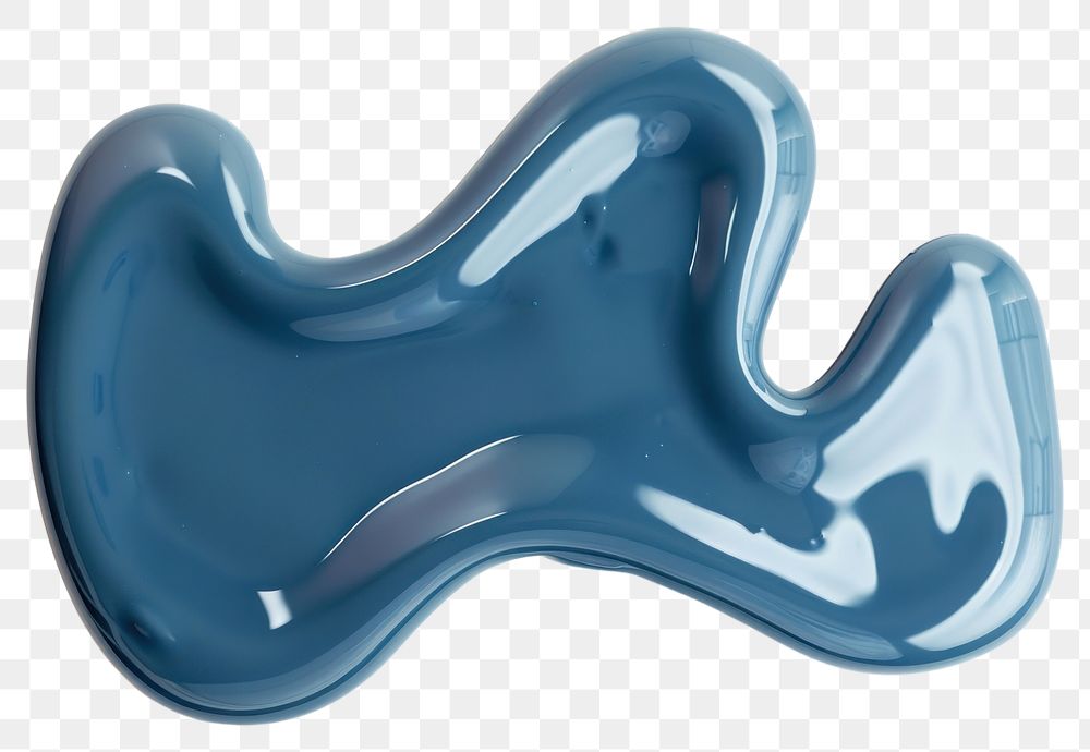 PNG Abstract blue liquid shape