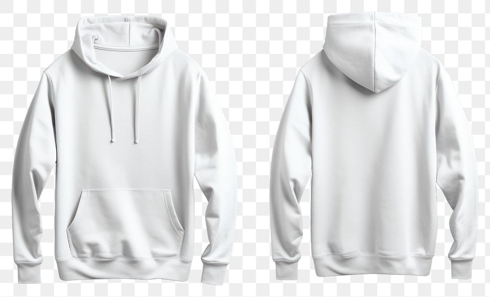 Blank white hoodie mockup clothing apparel sweatshirt.