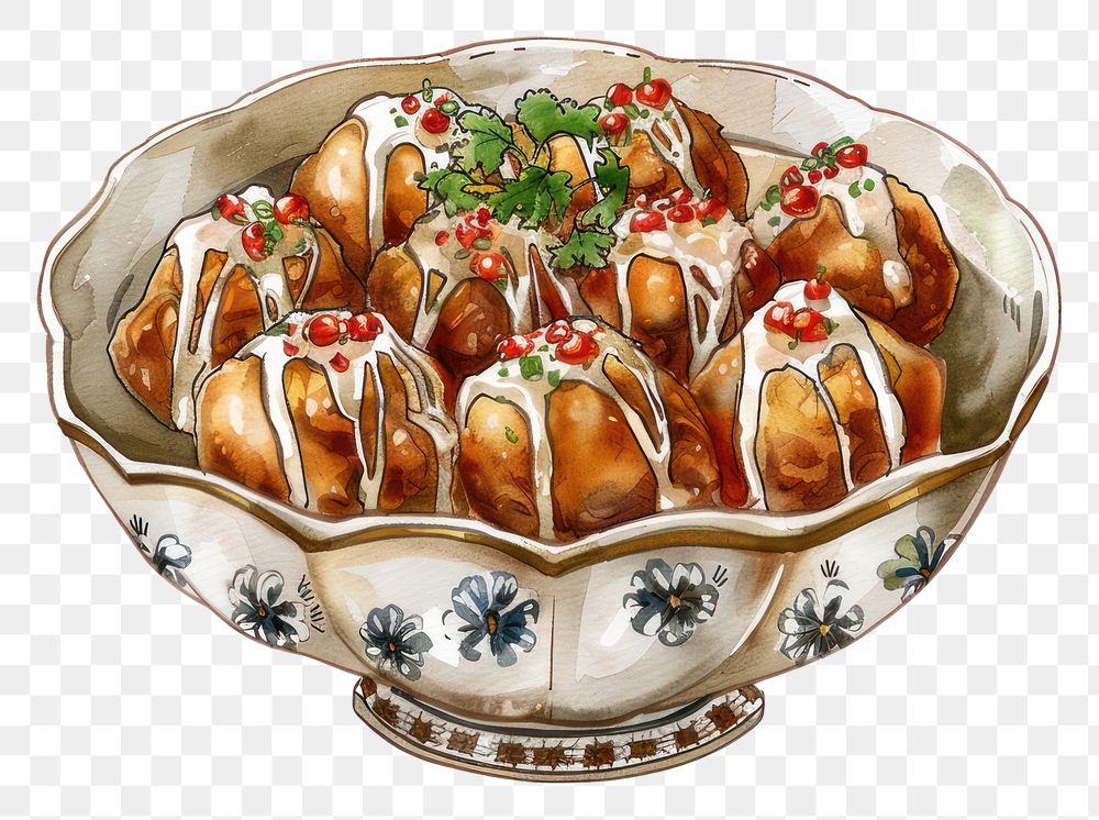 PNG Delicious Japanese takoyaki illustration