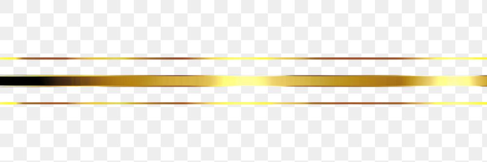 PNG  Elegant gold horizontal lines illustration