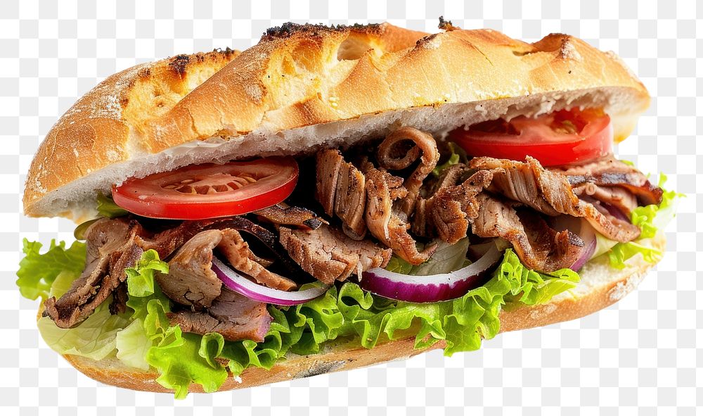 PNG Doner kebab sandwitch food sandwich burger.