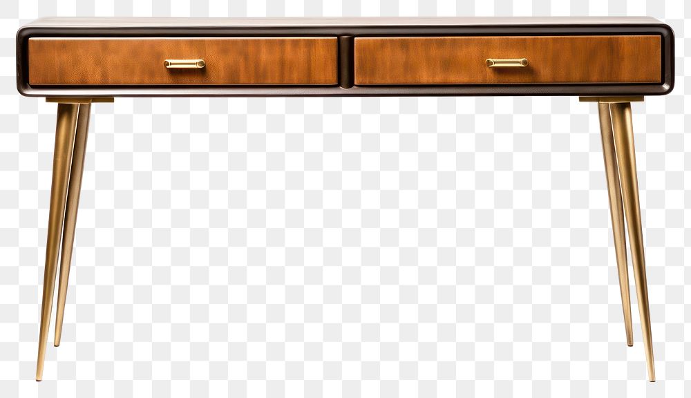 PNG Elegant mid-century modern desk