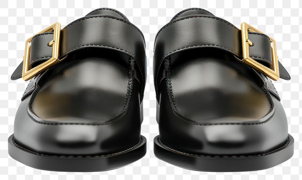 PNG Elegant black leather shoes