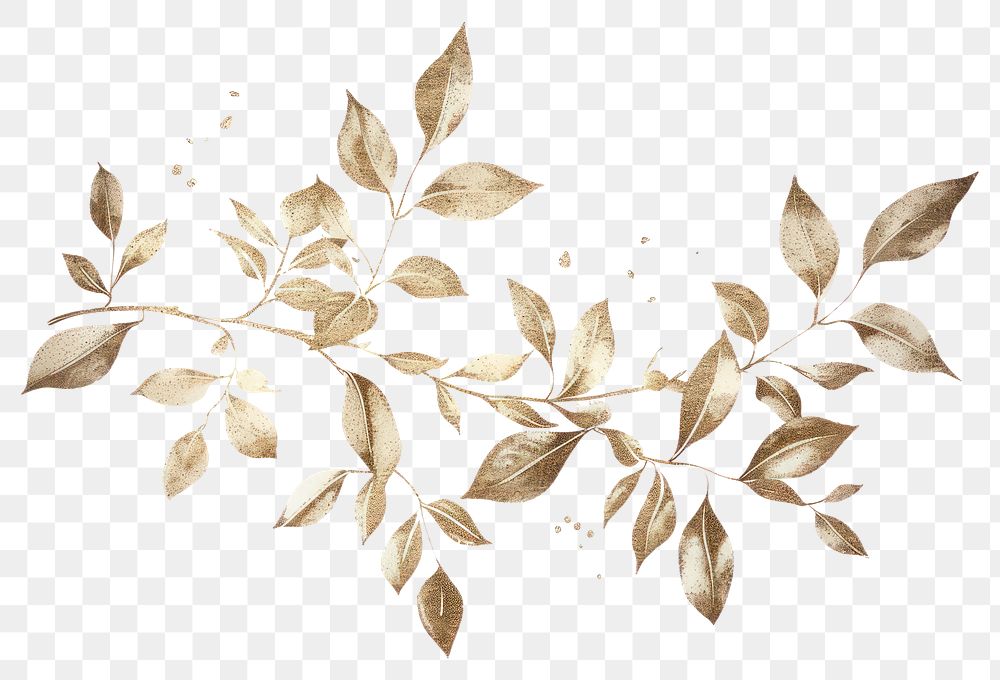 PNG Elegant botanical leaf illustration