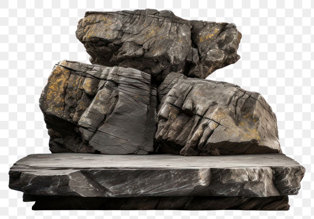 PNG  Natural rugged stone arrangement