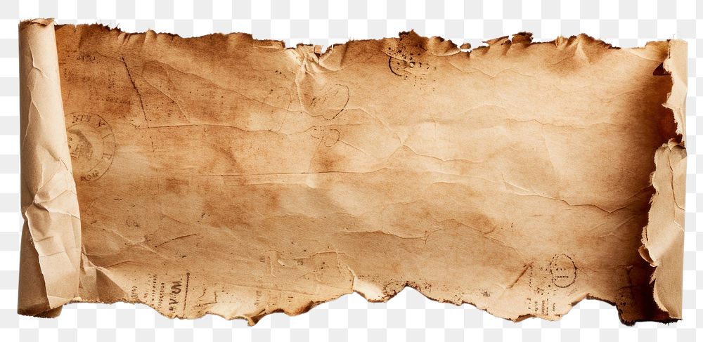 PNG Vintage parchment scroll paper