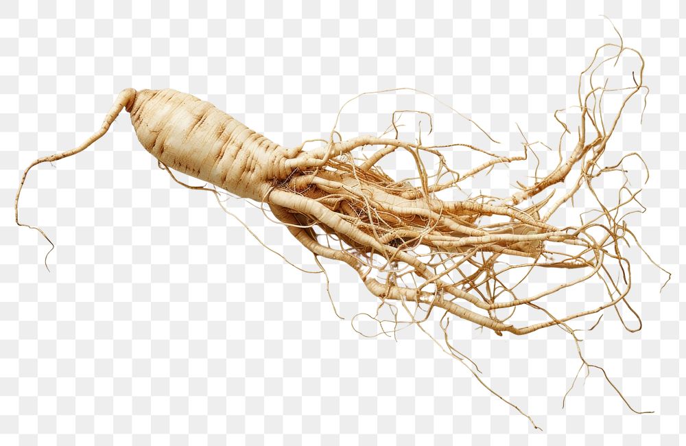 PNG 100 year old korean ginseng vegetable produce parsnip.