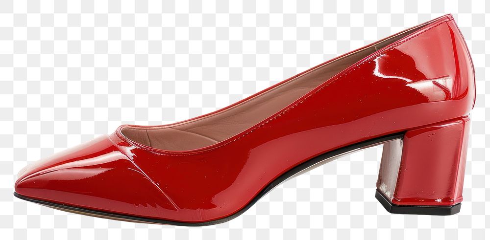 PNG Elegant red patent leather heels