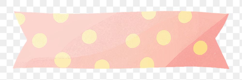 PNG cute ribbon banner  element, transparent background