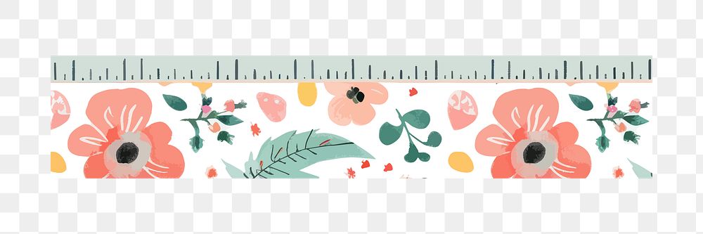 PNG Cute washi tape notes illustration, transparent background