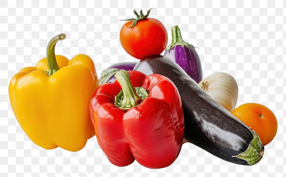 PNG Colorful fresh vegetables on display