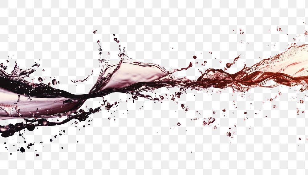 Wine splash border line art graphics beverage.