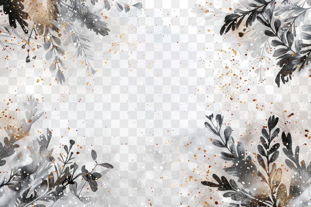 PNG Winter watercolor background elegant nature design.