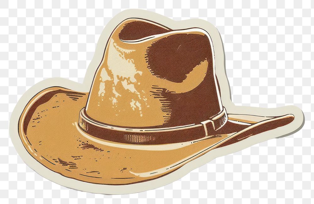 PNG Classic cowboy hat illustration