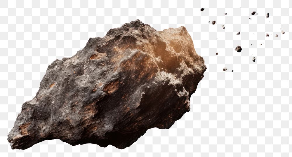 PNG Meteorite rock white background accessories. 