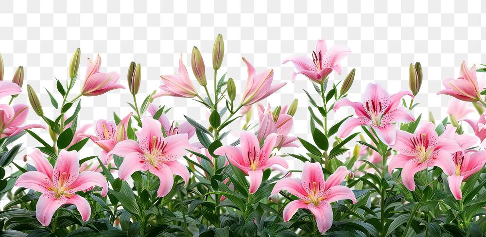 Lily flower bushes blossom plant.