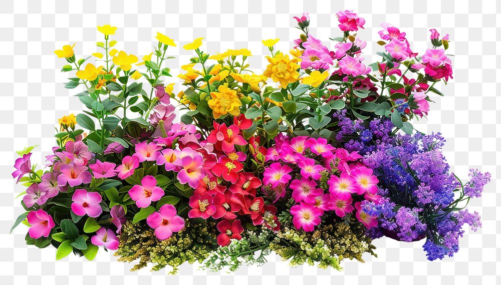 PNG Vibrant artificial floral arrangement